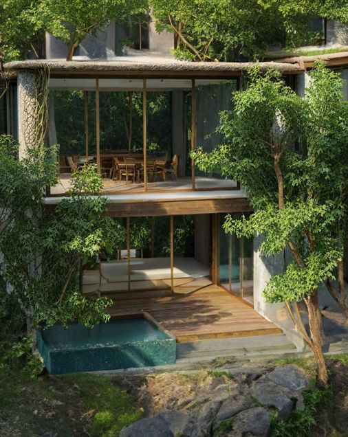 Botanical Jungle Glass Villa Vizraama Resort